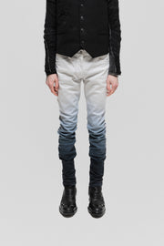 MAISON MARTIN MARGIELA - SS09 White label gradient black and white slim jeans
