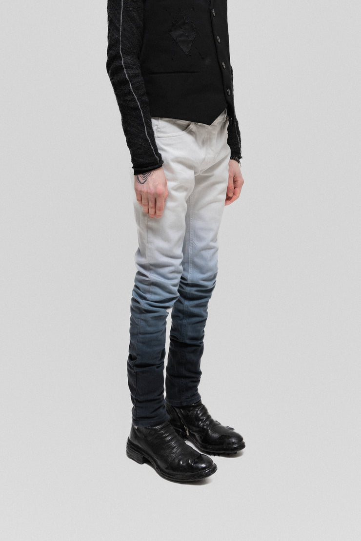 MAISON MARTIN MARGIELA - SS09 White label gradient black and white slim jeans