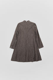 NUMBER (N)INE - SS07 "About a boy" Wool shirt dress with fabric covered buttons