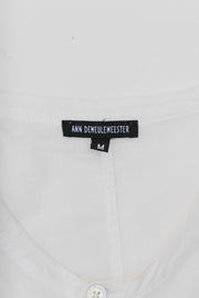 ANN DEMEULEMEESTER - Long dress shirt with waist straps