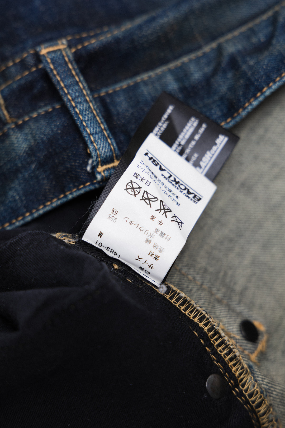ISAMU KATAYAMA BACKLASH - Mud washed denim – L'OBSCUR