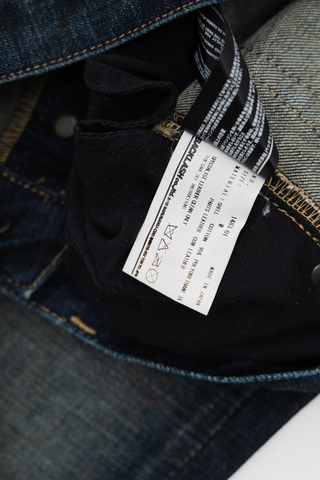 ISAMU KATAYAMA BACKLASH - Mud washed denim – L'OBSCUR