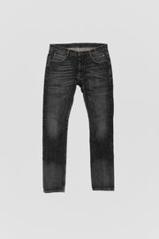 RICK OWENS - 2014 Washed grey black Detroit cut denim