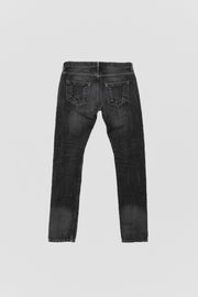 RICK OWENS - 2014 Washed grey black Detroit cut denim