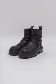 ANN DEMEULEMEESTER - Leather platform boots