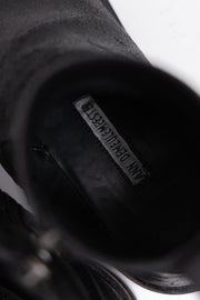 ANN DEMEULEMEESTER - Leather platform boots