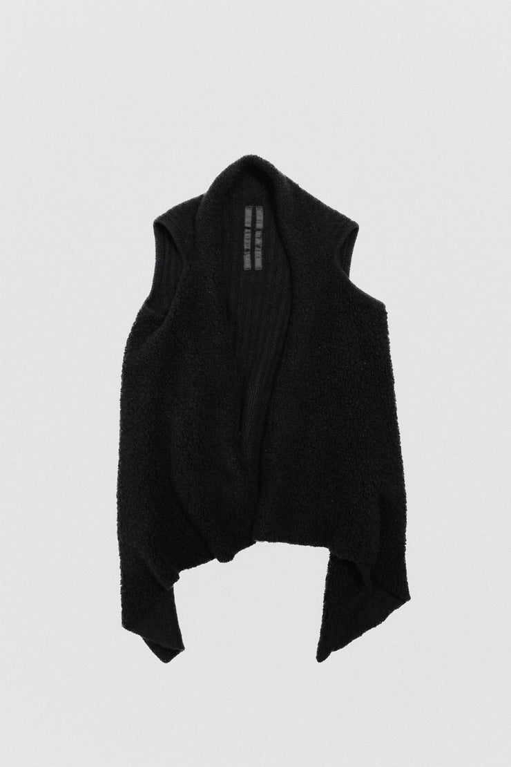 RICK OWENS - FW10 "GLEAM" Fuzzy wool cardigan