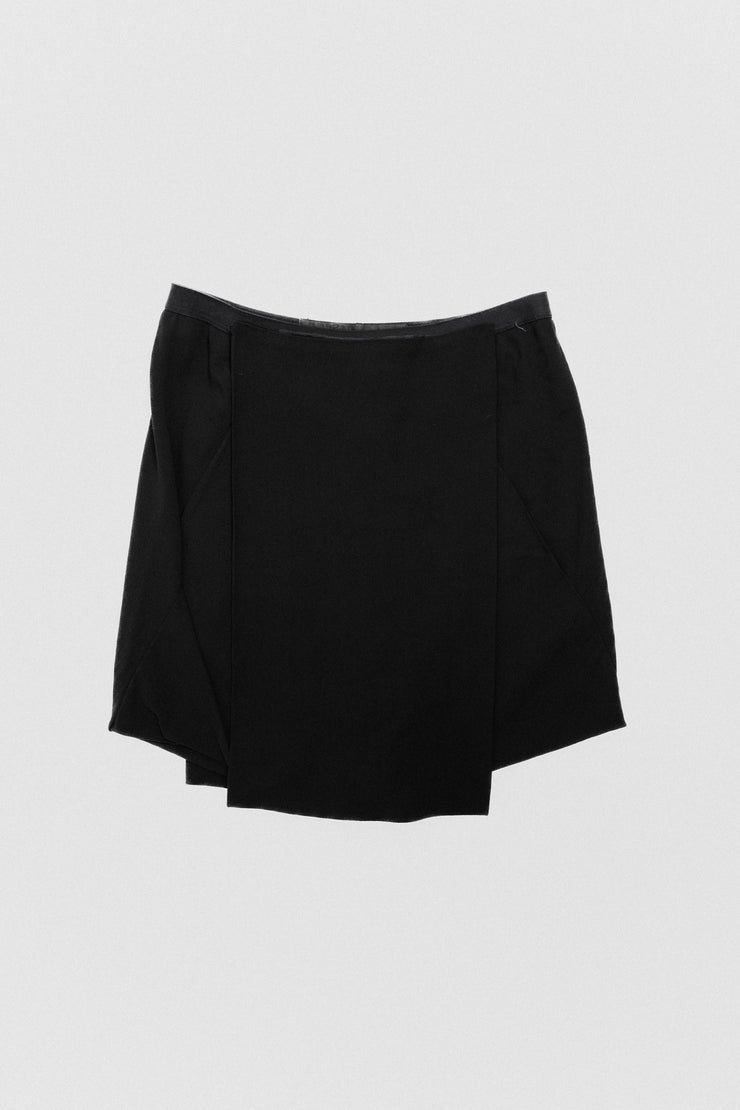 RICK OWENS - FW10 "GLEAM" Skirt shorts with removable panels