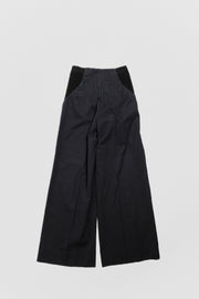 RICK OWENS - SS07 "WISHBONE" Cotton and silk wide pleated pants with side details