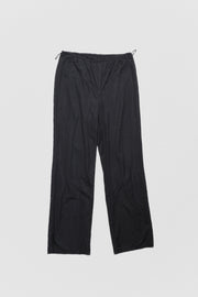 MARTIN MARGIELA - White label silky wide pants with an elastic waist (90's)