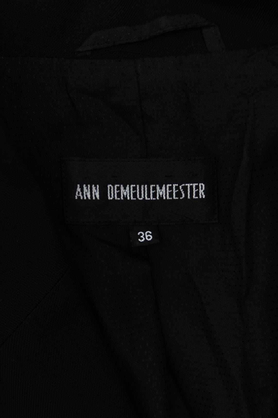 ANN DEMEULEMEESTER - SS07 Cropped jacket with a patterned bib
