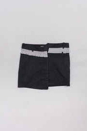ANN DEMEULEMEESTER - SS05 Double waist mini skirt (runway)