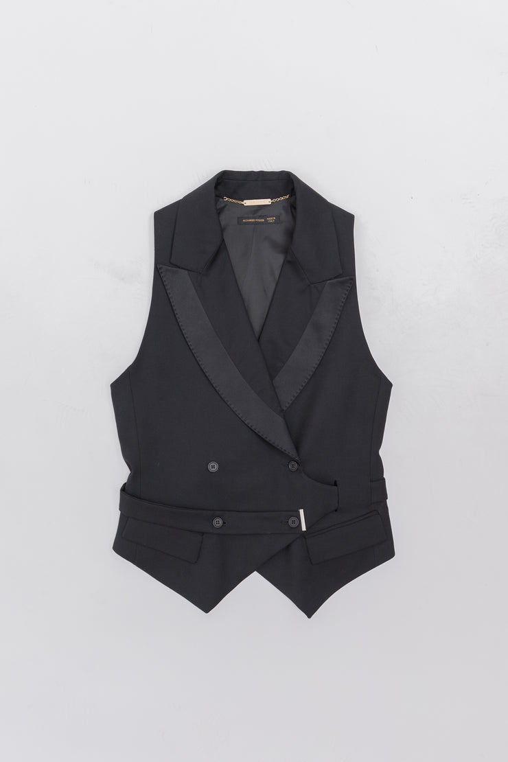 ALEXANDER MCQUEEN - FW01 "What a merry-go-round" Double breasted waistcoat (runway)