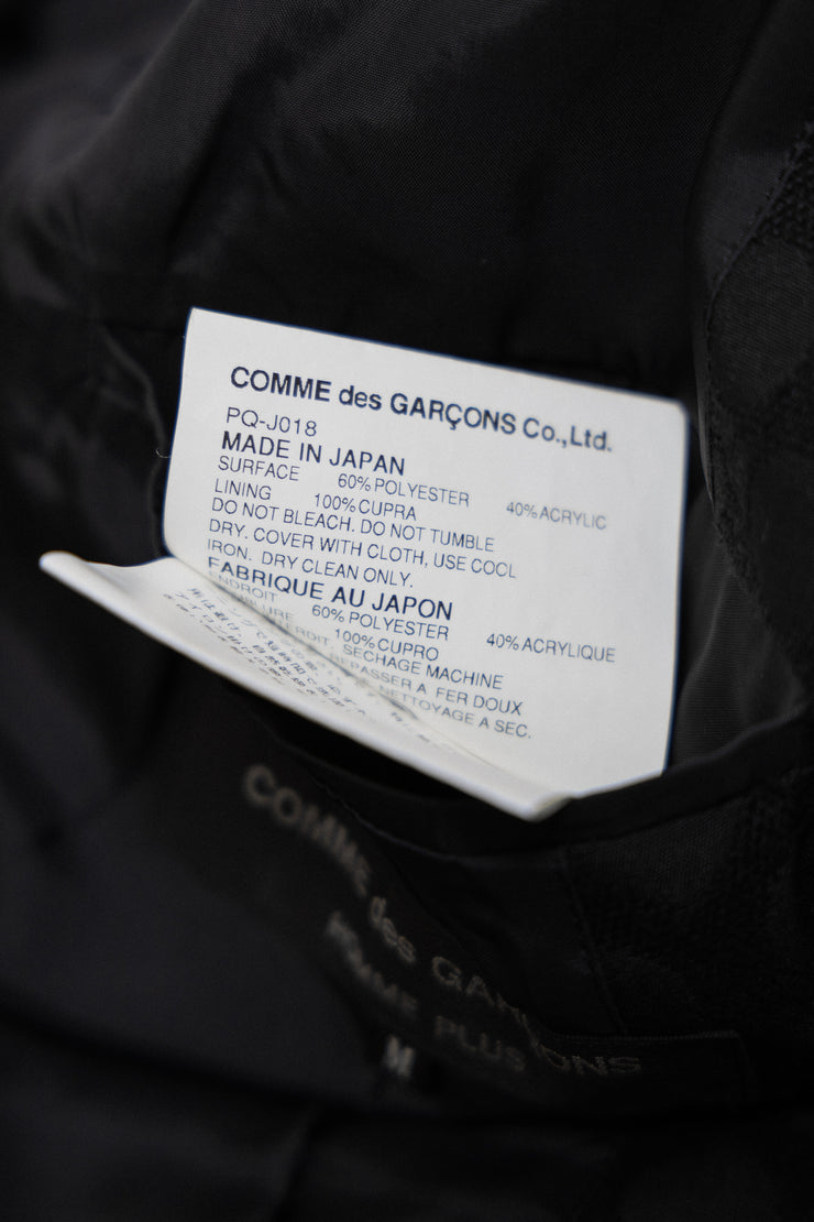 COMME DES GARCONS HOMME PLUS - SS06 "Rip&Tongue" Polka dot textured jacket (runway)