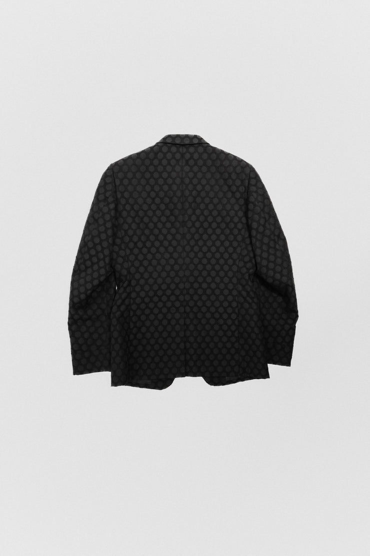 COMME DES GARCONS HOMME PLUS - SS06 "Rip&Tongue" Polka dot textured jacket (runway)