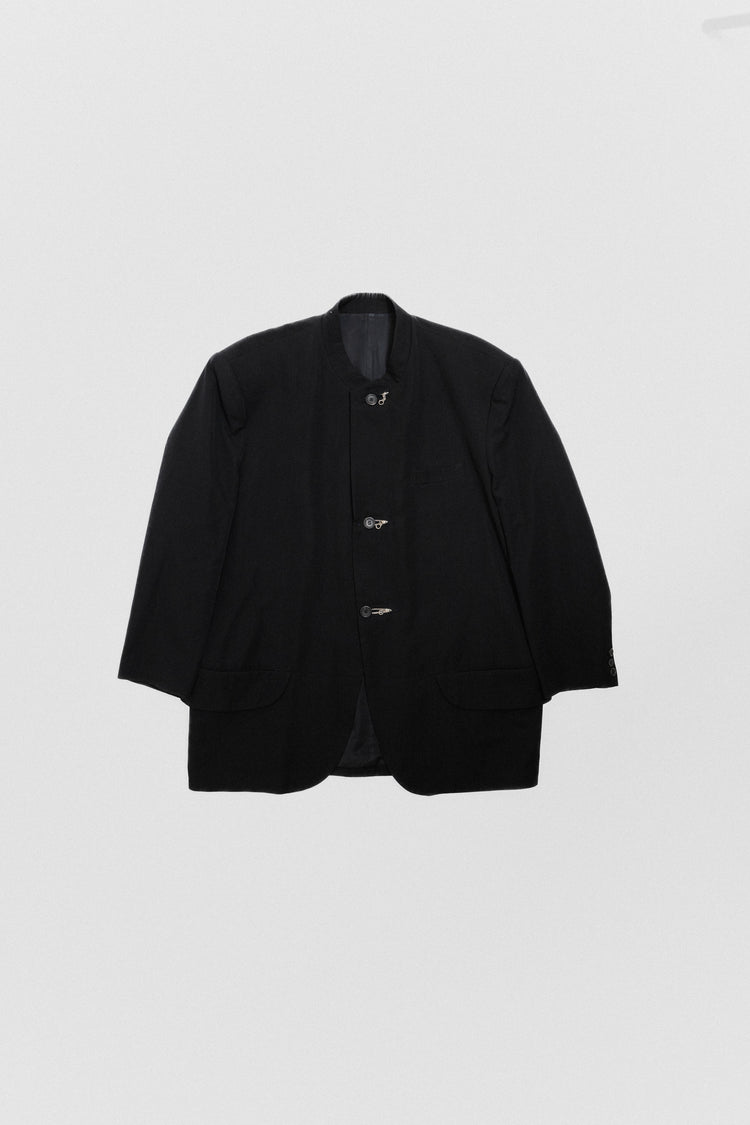 YOHJI YAMAMOTO POUR HOMME - FW86-87 Gabardine jacket with zipped