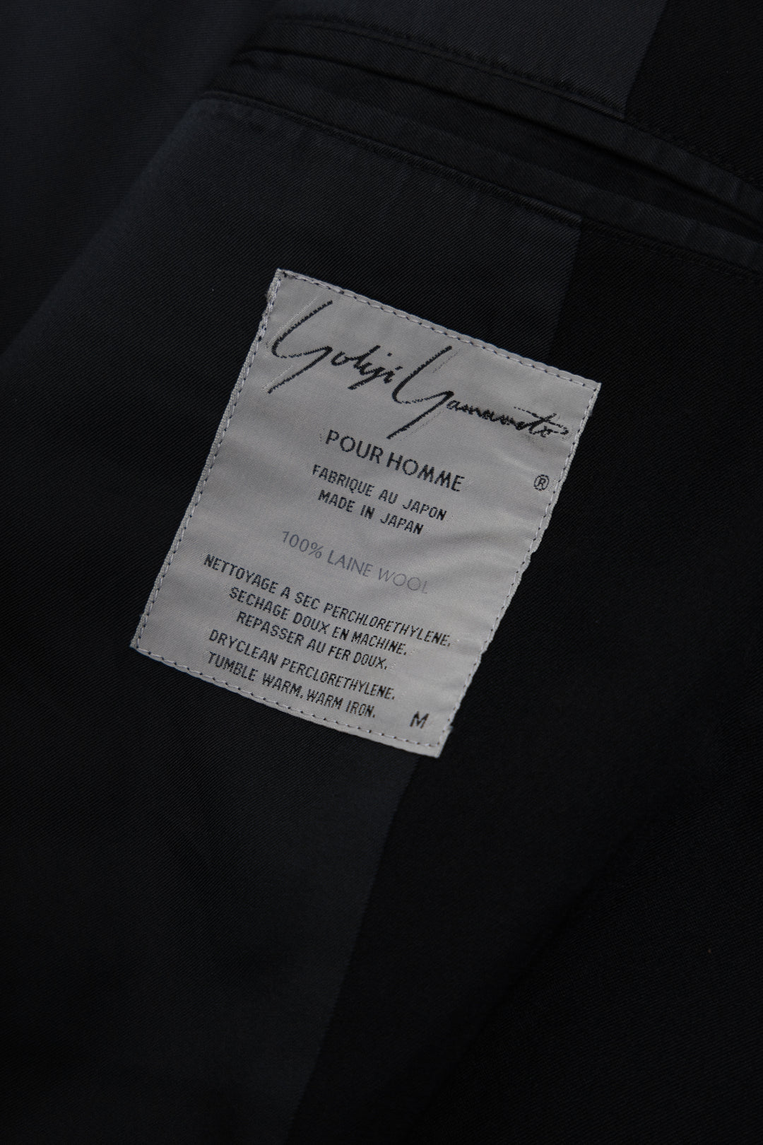 ジャケット・アウター Yohji Yamamoto Short Jacket Rounded Tag YOHJI YAMAMOTO POUR HOMME - FW86-87 Gabardine jacket with zipped