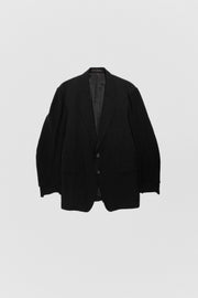 YOHJI YAMAMOTO Y'S FOR MEN - Gabardine jacket with knitted sleeves