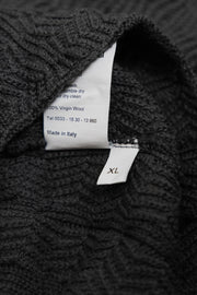 DAMIR DOMA SILENT - Extra long knitted sweater with a giant collar