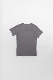LABEL UNDER CONSTRUCTION - Grey top with yellow stitching