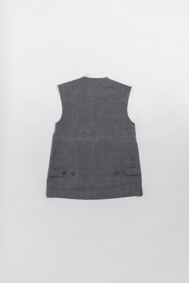 UNDERCOVER - SS98 "Drape" Zip up sleeveless vest