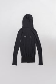 ALICE AUAA - Double zipper hoodie with back details