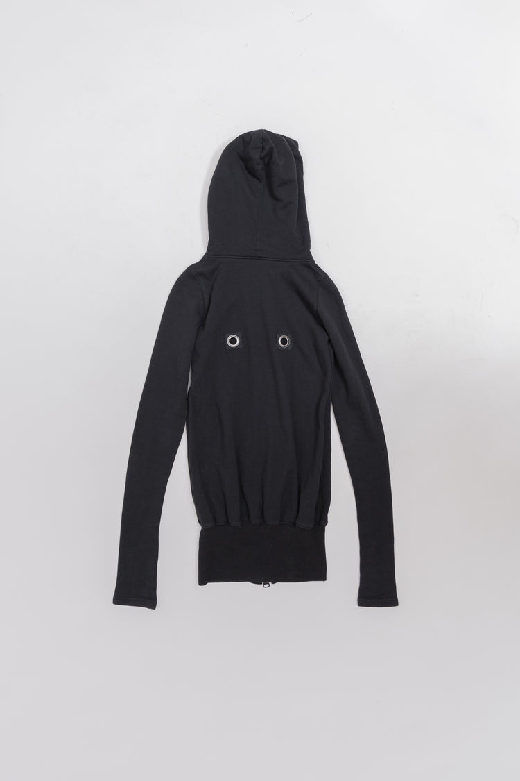 トップス alice auaa 11aw zip hoodie ALICE AUAA - Double zipper hoodie with back details – L'OBSCUR