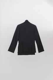 YOHJI YAMAMOTO - FW01 Zip up wool jacket with side slits