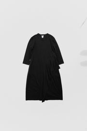 NOIR KEI NINOMIYA - FW22 Long cotton dress with side frills