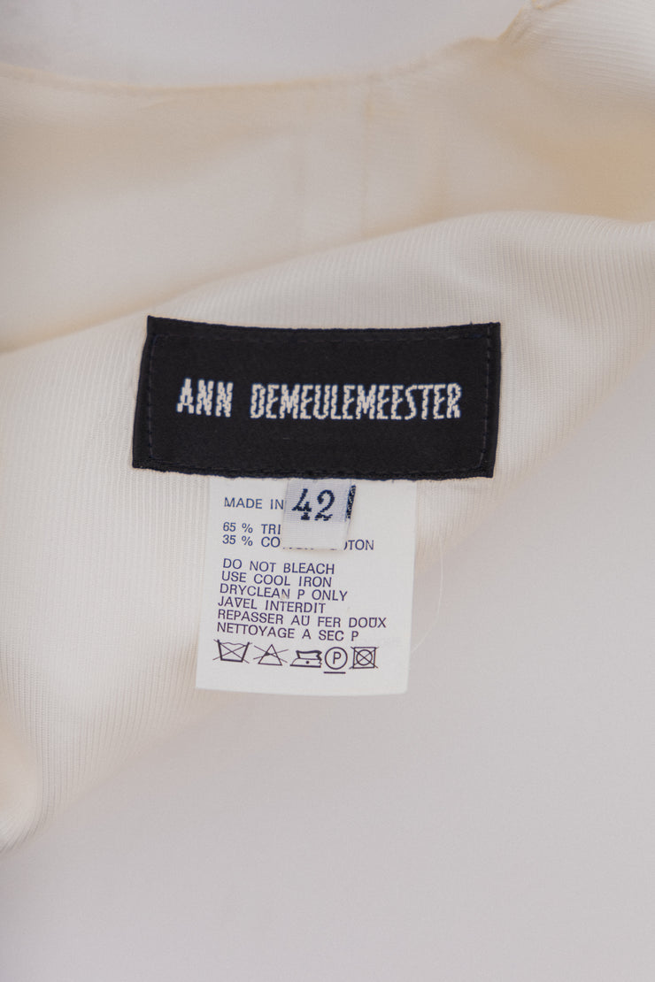 ANN DEMEULEMEESTER - SS96 Backless white top (runway)