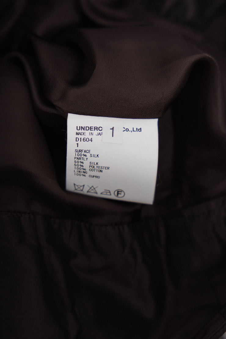 UNDERCOVER - FW09 "Earmuff Maniac" Silk pleated mini skirt