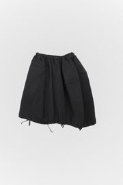 COMME DES GARCONS - FW90 Nylon balloon mini skirt with stitching and knot details