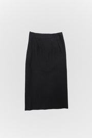 YOHJI YAMAMOTO - FW92 Thick wool skirt with back zipper detail