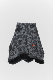 VIVIENNE WESTWOOD - SS99 Voluminous cotton skirt with floral pattern