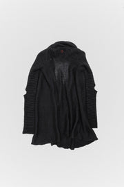 A.F VANDEVORST - FW10 Mohair and silk heavy knitted cardigan with elbow slits