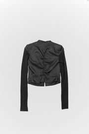 RICK OWENS - FW11 "LIMO" Silk cropped jacket with tight cotton sleeves