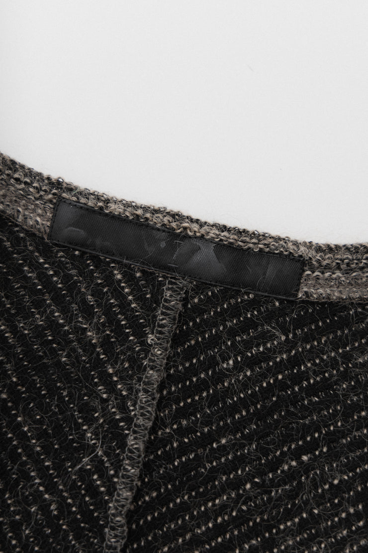 JULIUS - FW13 "Crack" Mohair knit with a deep v-neck