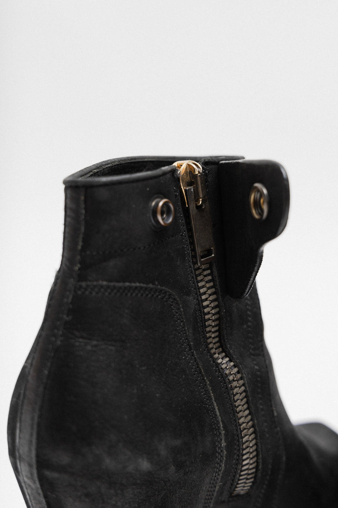 RICK OWENS - Suede leather wedge boots – L'OBSCUR