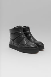 YOHJI YAMAMOTO Y'S - Padded leather boots with Vibram soles
