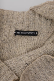 ANN DEMEULEMEESTER - Merino wool sleeveless sweater (early 00's)