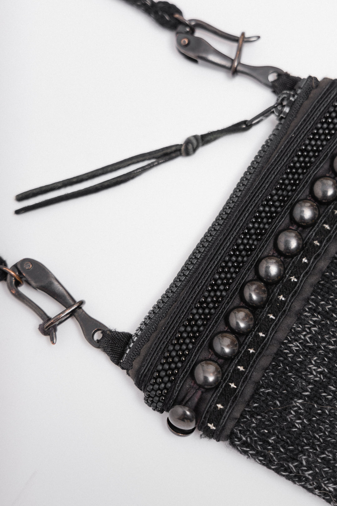 ★Binary01☆Given two way frill bag Sandy Liang | Twin Bag | Black – One of a few