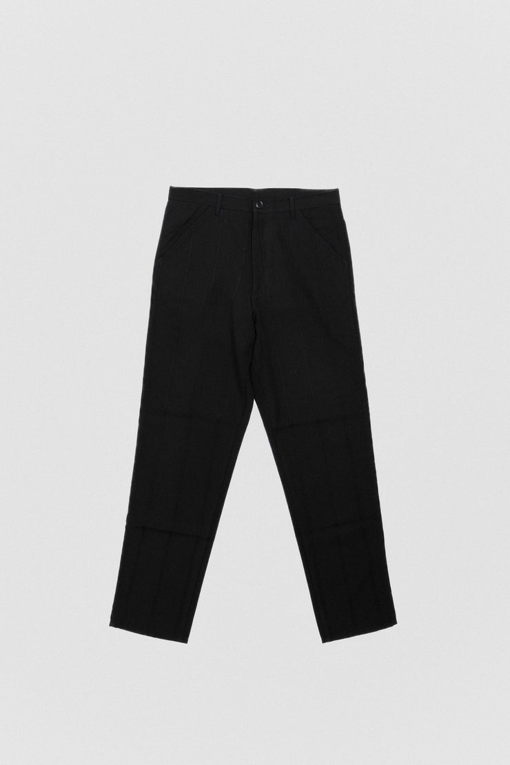 COMME DES GARCONS HOMME PLUS - FW01 Wide wool pants with textured stripes