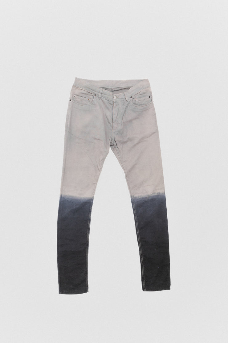 ANN DEMEULEMEESTER - FW12 Gradient cotton pants (runway)