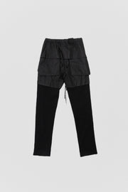 JULIUS - SS17 "Knives" Poplin skirt pants with ribbed legs and pocket details