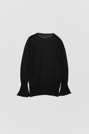 ANN DEMEULEMEESTER - Mohair blend sweater with flared cuffs