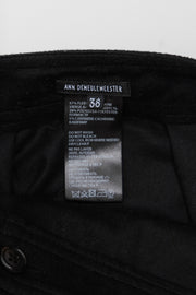 ANN DEMEULEMEESTER - FW14 Cashmere blend skirt with waist belt and button details (runway)