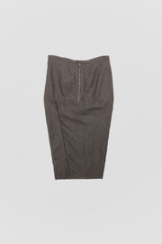 RICK OWENS - FW12 "MOUNTAIN" Cashmere and silk pillar skirt