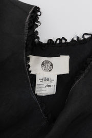 MARC LE BIHAN - Asymmetric silk frayed dress with cutout details