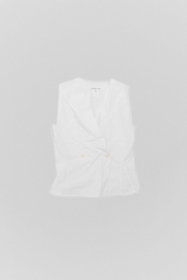 YOHJI YAMAMOTO - White cotton vest (late 80&