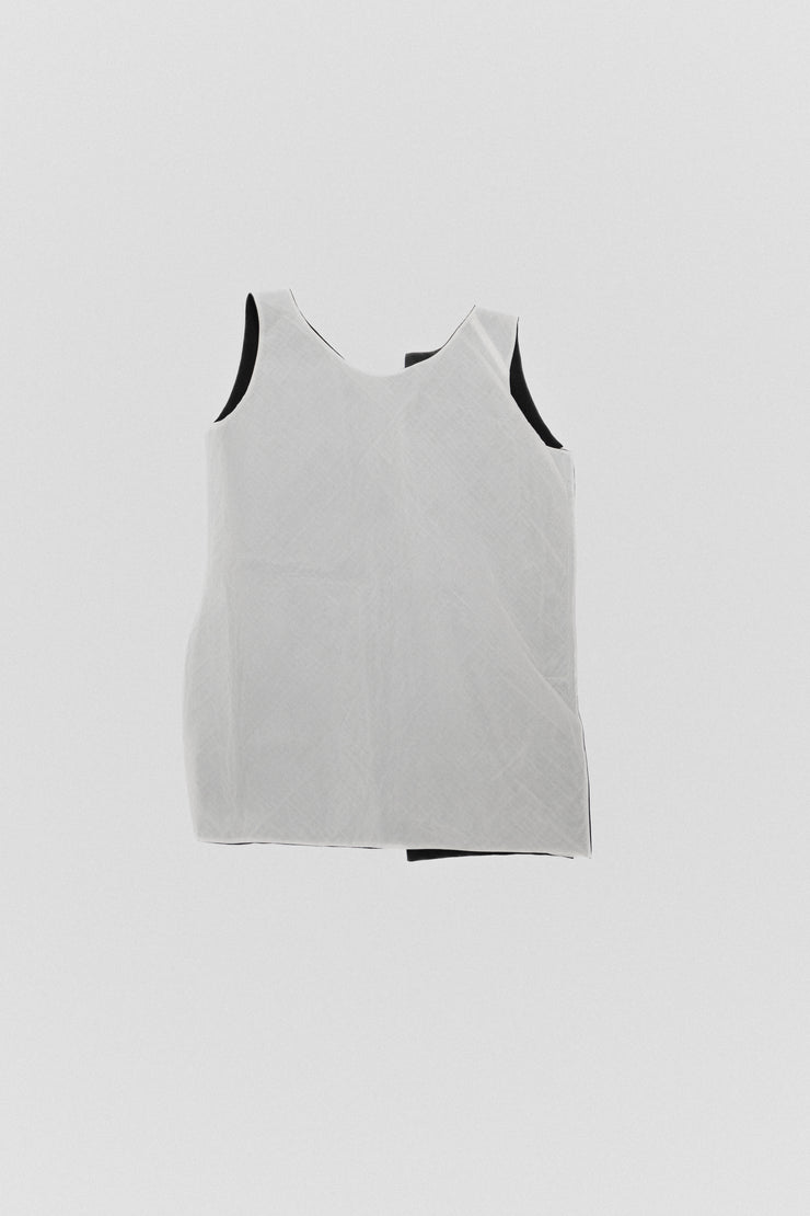 YOHJI YAMAMOTO - Geometric open vest with layered fabrics (early 00&
